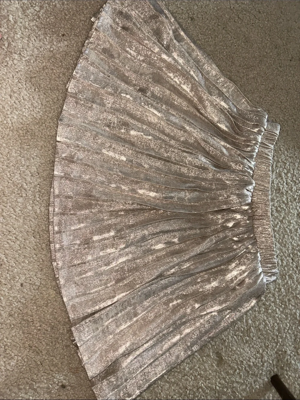 Gap Kids Pleated Taupe Mini Skirt